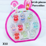 set de ganchito para ninas