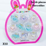 set de ganchito para ninas