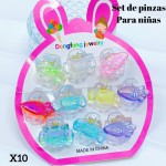 set de ganchito para ninas
