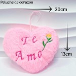 llavero corazon tipo peluche pequeña