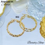 #E argolla entorchada acero 2.8& (0.52*)