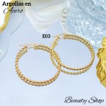 #E argolla entorchada acero 2.8& (0.52*)