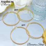 #EE Argolla entorchada grande acero & (&3）(0.45*)