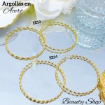 #EE Argolla entorchada grande acero & (&3）(0.45*)