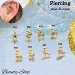 Piercing para la oreja  6.5& (0.95*)