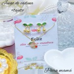 Colección de mamá cadena+topito cereza (2.06*)