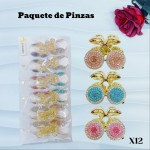 Pinza de dama rosa  9&(1.5*)