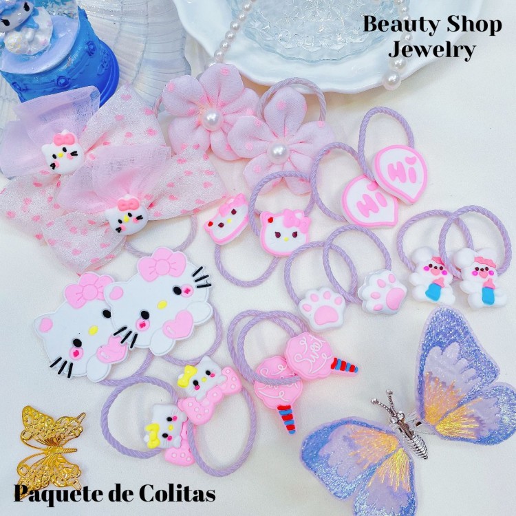 set de gancho y cola sanrio 9& (clip foto entre ver mas modelos) (1.71*)