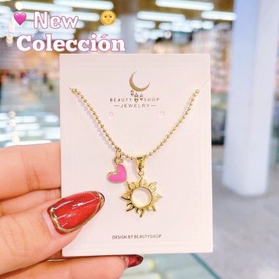Nueva colección cadenita de sol con dije corazón 