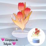 lampara sanrio-tulipan y torta cumpleanos 20&