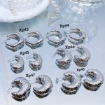 #xp zarcillo lujos oro chino platiado 10&