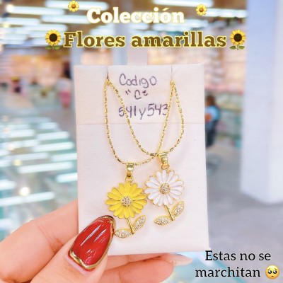 Cadenitas para compartir especial flores amarillas 4.95$ 