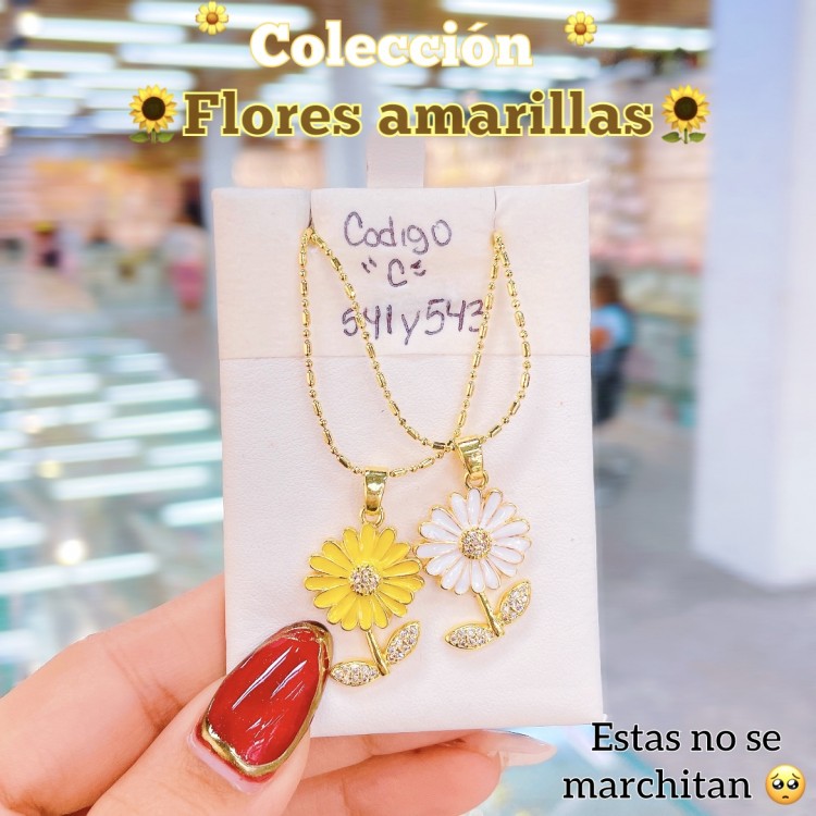 Cadenitas para compartir especial flores amarillas 4.95$ 