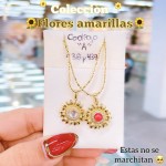 Cadenitas para compartir especial flores amarillas 4.95$ 
