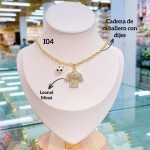 Cadena de caballero con dije de futbol Cadena de caballero con dije de futbol