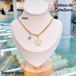 Cadena de caballero con dije de futbol Cadena de caballero con dije de futbol