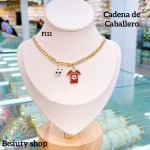 Cadena de caballero con dije de futbol Cadena de caballero con dije de futbol