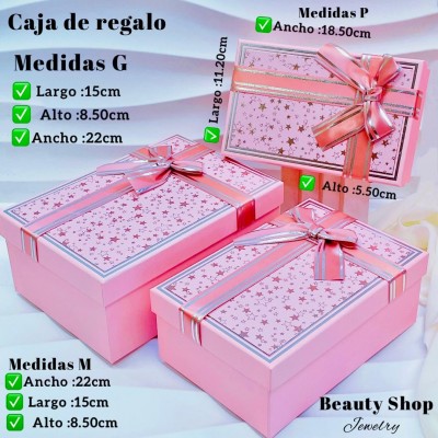 Cajas de regalo 3 piezas 12,5$ 