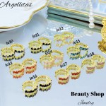 #6 #io Argolla piedras Oro chino (&6) (0.95*)