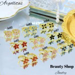 #6 #io Argolla piedras Oro chino (&6) (0.95*)