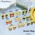 #6 #io Argolla piedras Oro chino (&6) (0.95*)
