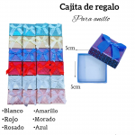 Cajita de anillo medida 5cm X 5cm 