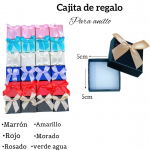 Cajita de anillo medida 5cm X 5cm 