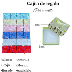 Cajita de anillo medida 5cm X 5cm 