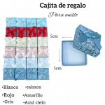 Cajita de anillo medida 5cm X 5cm 