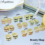 #6 #io Argolla piedras Oro chino (&6) (0.95*)
