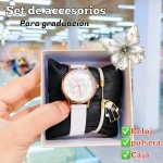 Set de reloj y pulsera para graduación 