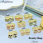 #6 #io Argolla piedras Oro chino (&6) (0.95*)