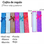 Caja de regalo para reloj y pulsera medida 21cm X 4.5cm 