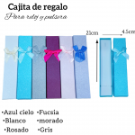 Caja de regalo para reloj y pulsera medida 21cm X 4.5cm 