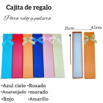Caja de regalo para reloj y pulsera medida 21cm X 4.5cm 