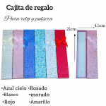 Caja de regalo para reloj y pulsera medida 21cm X 4.5cm 