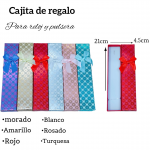 Caja de regalo para reloj y pulsera medida 21cm X 4.5cm 