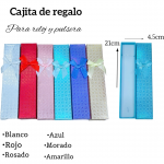 Caja de regalo para reloj y pulsera medida 21cm X 4.5cm 