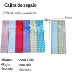 Caja de regalo para reloj y pulsera medida 21cm X 4.5cm 