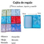 Cajita de regalo para cadena, topito y anillo medida 8cm X 5cm