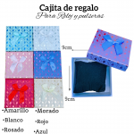 Cajita de regalo para reloj y pulsera medida 9cm X 9cm 