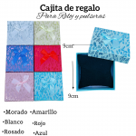 Cajita de regalo para reloj y pulsera medida 9cm X 9cm 