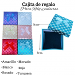Cajita de regalo para reloj y pulsera medida 9cm X 9cm 