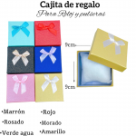 Cajita de regalo para reloj y pulsera medida 9cm X 9cm 
