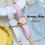 Nuevo modelo de reloj con correa semi cuero de dama (2.97*)