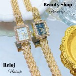 Nuevos modelos de reloj vintage de dama en oro chino
