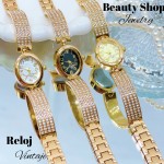 Nuevos modelos de reloj vintage de dama en oro chino