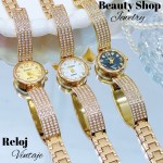 Nuevos modelos de reloj vintage de dama en oro chino