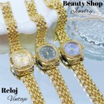 Nuevos modelos de reloj vintage de dama en oro chino