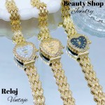 Nuevos modelos de reloj vintage de dama en oro chino